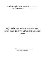 Sáng Kiến KN tiếng Anh 8