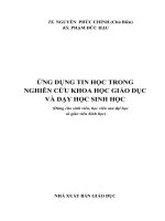 ứng dụng tin học trong nghiên cứu khoa học và dạy học sinh học