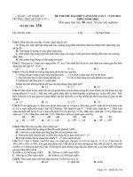 ĐỀ THI THỬ ĐẠI HỌC CAO ĐẲNG LẦN 3 – NĂM 2013  MÔN SINH HỌC