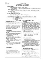 GIÁO ÁN NGỮ VĂN 6 KỲ I CHUẨN