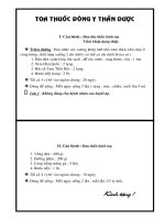 Bài thuốc trị bệnh thần kinh toạ