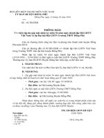 TB so 10_trieu tap du Ky niem 54 nam Ngay thanh lap Hoi LHTN