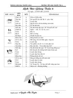 giáo án Tuần 6 mới ( Theo chuẩn)