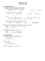 Đề 1 tiết Đại số 8 lần 1 (có đáp án)