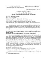 Bản thu hoạch cá nhân Qua 4 năm thực hiện Cuộc vận động học tập và làm theo