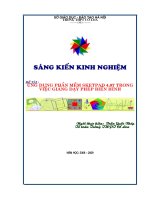 SKKN: Ứng dụng Sketchpad 4.07 dạy toán biến hình