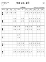 Thời khóa biểu học thêm dành cho GV - hè 2009
