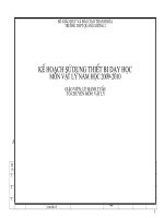Kế hoạch sử dụng TBDH vật lý NC-CB