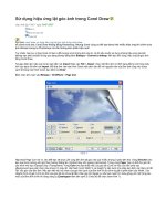 Sử dụng hiệu ứng lật góc ảnh trong Corel Draw