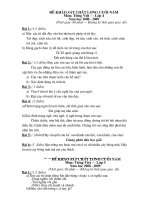 ĐỀ KSCL CUỐI NĂM 2009!