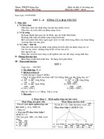 HÌNH 10 NC - TIẾT 3-4: TỔNG CỦA HAI VECTƠ