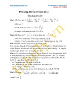 Đề ôn tập thi vào 10 năm 2013 Môn toán-Đề số 8