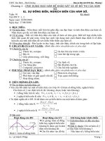 Chương 1 Giải tích 12 CB