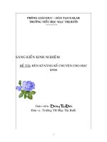 Rèn kĩ năng kể chuyện cho HS