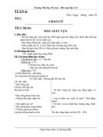 GIÁO ÁN TUẦN 6 LỚP 2