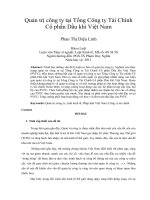 Quản trị công ty tại Tổng Công ty Tài Chính  Cổ phần Dầu khí Việt Nam