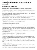 Học phổ thông trung học tại New Zealand và Australia