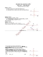 Đề-Đáp án: KT C1 hình 7 (D3)
