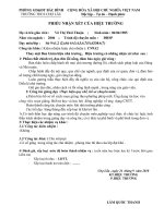 PHIẾU NHẬN XÉT GV CỦA HT