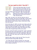 Tại sao người ta thích đua đòi