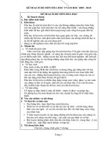 Kế hoạch môn hóa 9