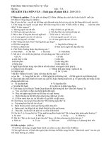 bài kiểm tra văn7 tiết 42