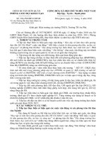 Phương hướng nhiệm vụ năm học 2010-2011 khối THCS