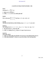 tuyen tap de thi dai hoc cao dang