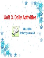 Unit3. Daily Activity