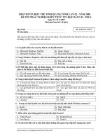 Đề và đáp án Bảng B tin học trẻ Quảng Ninh 2008