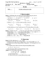 bài kiểm tra đại số 9