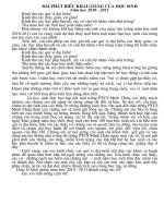 Học sinh phát biểu  ngày khai giảng