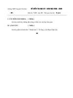 Đề và đáp án Văn 10