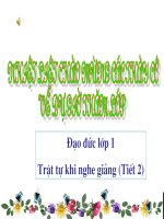 dao duc lop 1 bai 8 TRat tu trong truong hoc