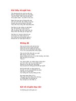 Chùm thơ nhân ngày 20/11