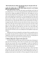 Một số giải pháp huy động vốn FDI đáp ứng yêu cầu phát triển của nền kinh tế