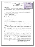 giao an 5 tuan 10 cac mon (S.A) mot cot