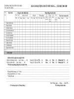 mẫu báo cáo tổ CM hàng tháng