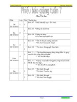 môn thể dục tuần 7-8-9-10