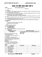 GIÁO ÁN HÓA 9 KÝ 1