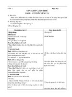 Bài soạn TN-XH lớp 1