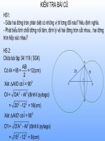 Vị trí tương đối của hai đường tròn ( tiét 2)