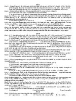 BỘ ĐỀ THI TỰ LUẬN LUYỆN THI ĐẠI HỌC - 33 ĐỀ