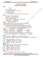 BỘ ĐỀ TRẮC NGHIỆM MÔN HOÁ