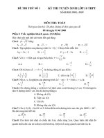 6 đề thi thử vào lớp 10- toán