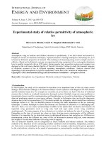 Experimental study of relative permittivity of atmospheric ice