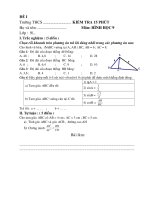 Đề KT15P-ChươngI-HìnhHọc9(2 đề)