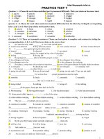 Ôn thi TNPT Bài luyện tập 7