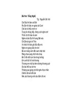 Bài thơ tiếng nghệ