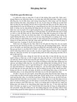 Bài giảng thứ hai